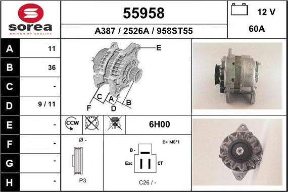 EAI 55958 - Alternateur cwaw.fr