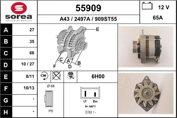 EAI 55909 - Alternateur cwaw.fr