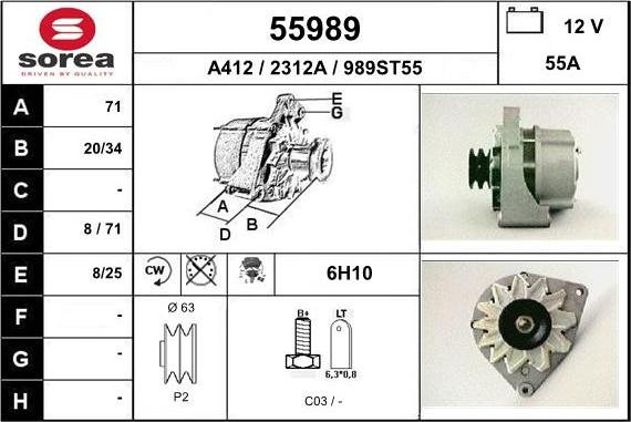 EAI 55989 - Alternateur cwaw.fr