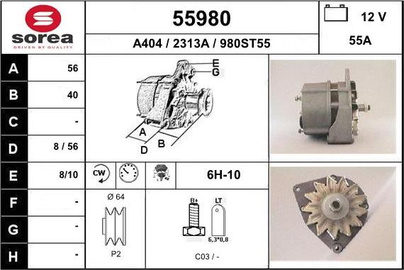 EAI 55980 - Alternateur cwaw.fr