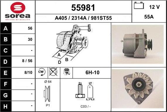 EAI 55981 - Alternateur cwaw.fr