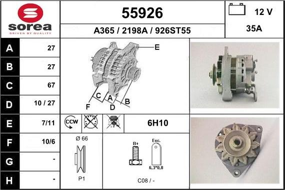 EAI 55926 - Alternateur cwaw.fr