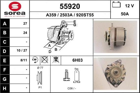 EAI 55920 - Alternateur cwaw.fr