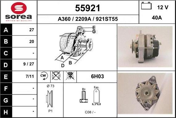 EAI 55921 - Alternateur cwaw.fr