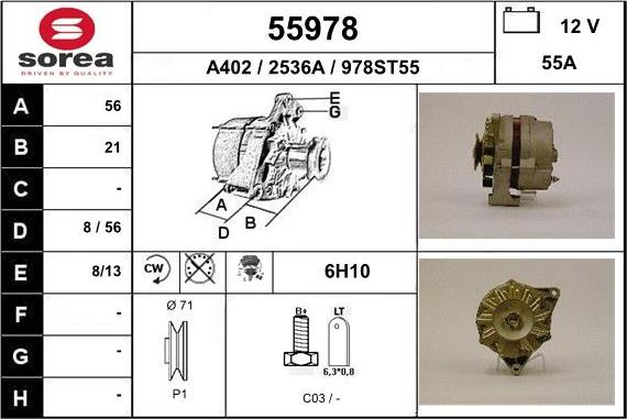 EAI 55978 - Alternateur cwaw.fr