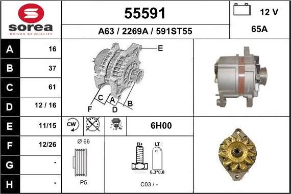 EAI 55591 - Alternateur cwaw.fr