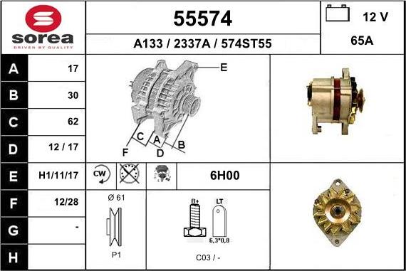 EAI 55574 - Alternateur cwaw.fr