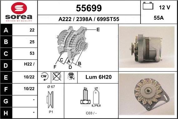 EAI 55699 - Alternateur cwaw.fr