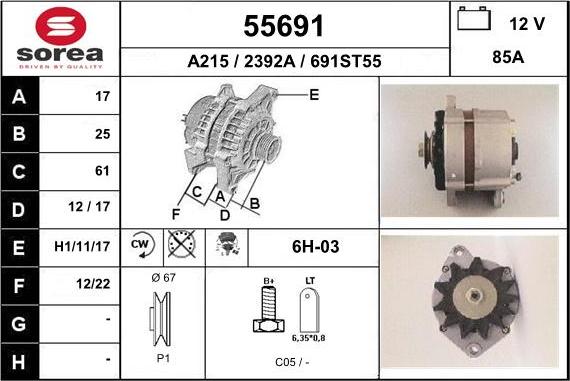 EAI 55691 - Alternateur cwaw.fr