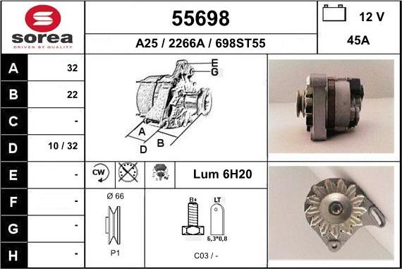 EAI 55698 - Alternateur cwaw.fr