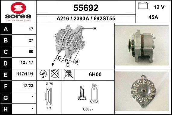 EAI 55692 - Alternateur cwaw.fr