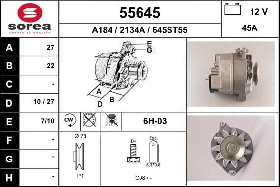 EAI 55645 - Alternateur cwaw.fr