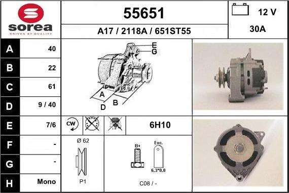 EAI 55651 - Alternateur cwaw.fr