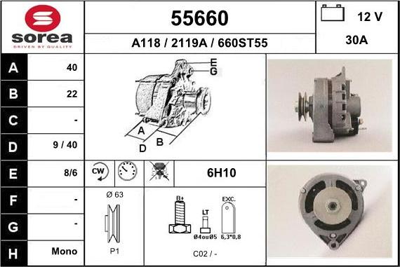 EAI 55660 - Alternateur cwaw.fr