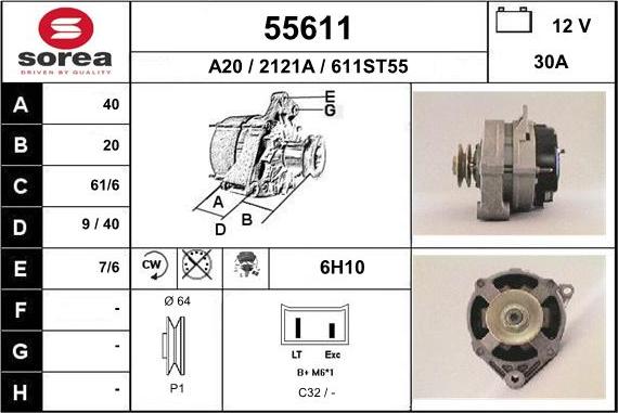 EAI 55611 - Alternateur cwaw.fr