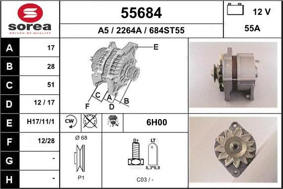 EAI 55684 - Alternateur cwaw.fr