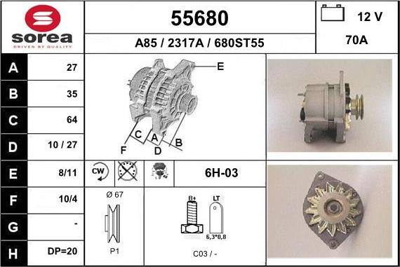 EAI 55680 - Alternateur cwaw.fr