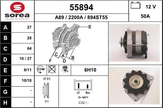 EAI 55894 - Alternateur cwaw.fr