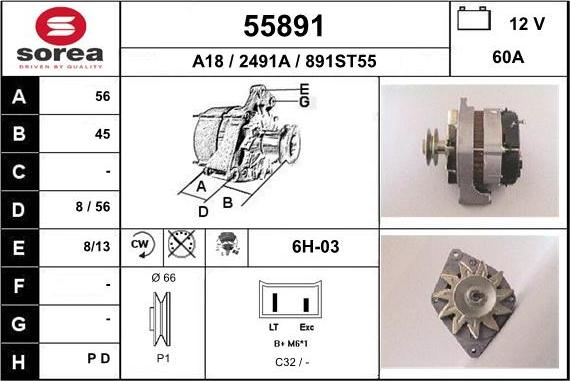 EAI 55891 - Alternateur cwaw.fr