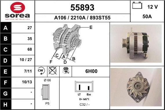 EAI 55893 - Alternateur cwaw.fr