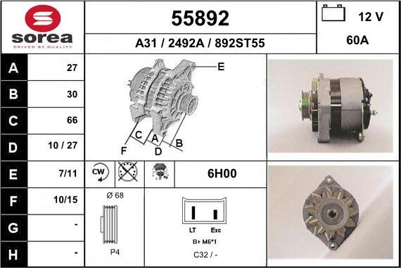 EAI 55892 - Alternateur cwaw.fr