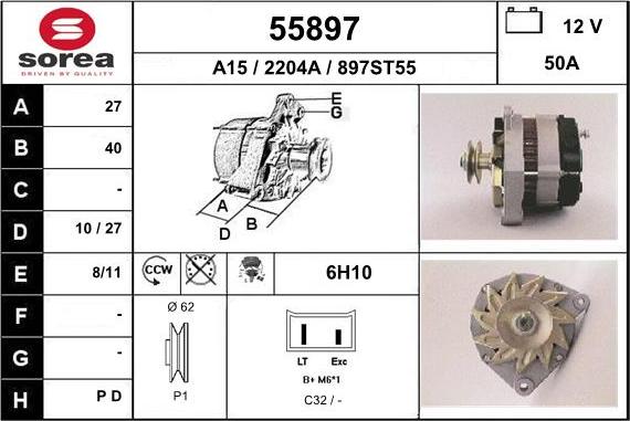 EAI 55897 - Alternateur cwaw.fr