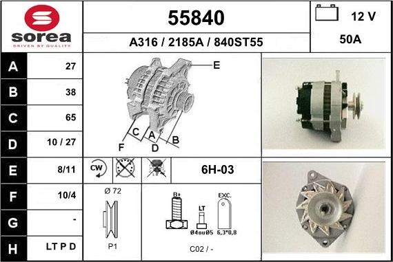 EAI 55840 - Alternateur cwaw.fr