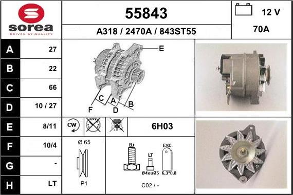 EAI 55843 - Alternateur cwaw.fr