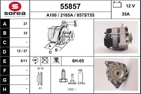 EAI 55857 - Alternateur cwaw.fr