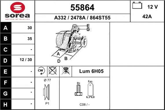 EAI 55864 - Alternateur cwaw.fr