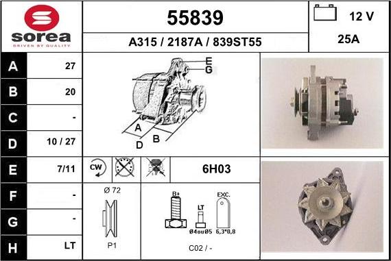 EAI 55839 - Alternateur cwaw.fr