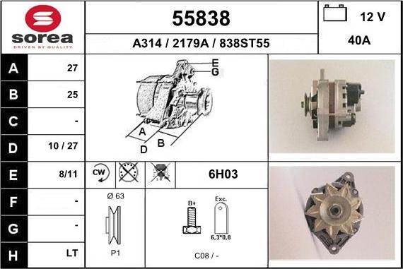 EAI 55838 - Alternateur cwaw.fr