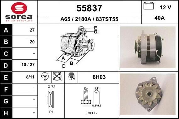 EAI 55837 - Alternateur cwaw.fr