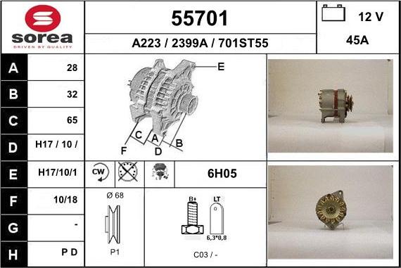 EAI 55701 - Alternateur cwaw.fr