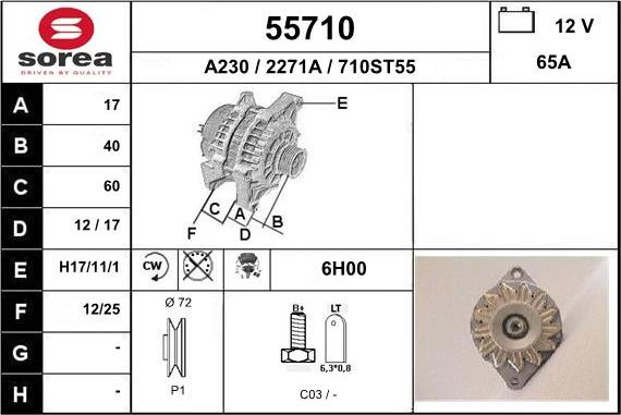 EAI 55710 - Alternateur cwaw.fr