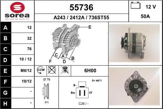 EAI 55736 - Alternateur cwaw.fr