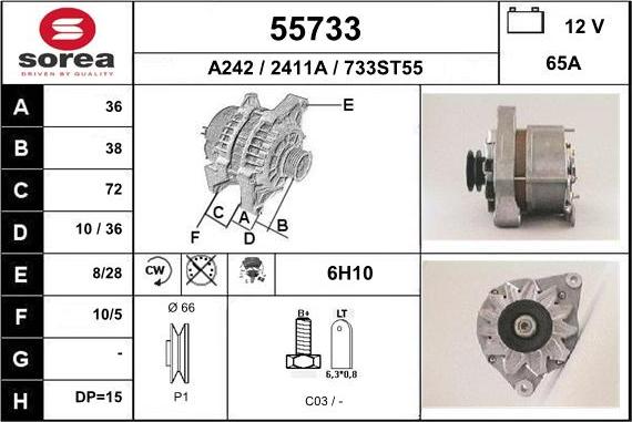 EAI 55733 - Alternateur cwaw.fr