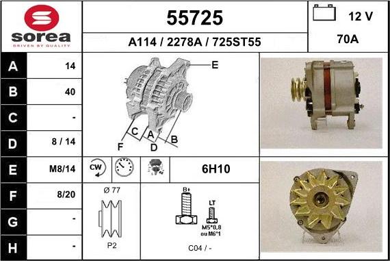 EAI 55725 - Alternateur cwaw.fr