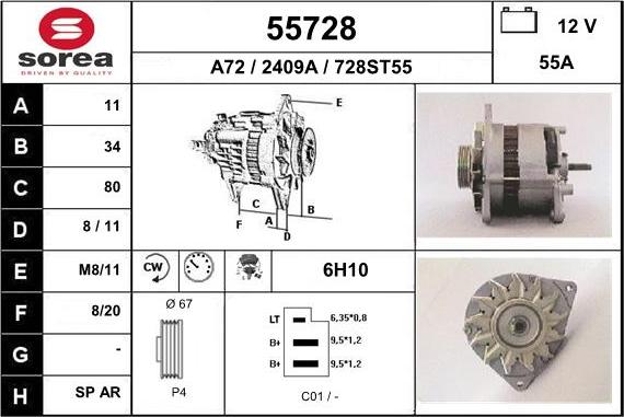 EAI 55728 - Alternateur cwaw.fr