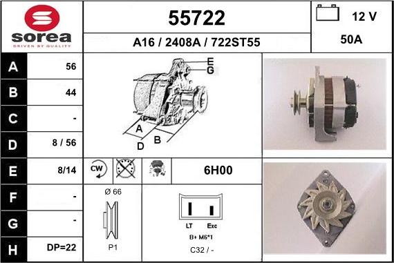 EAI 55722 - Alternateur cwaw.fr