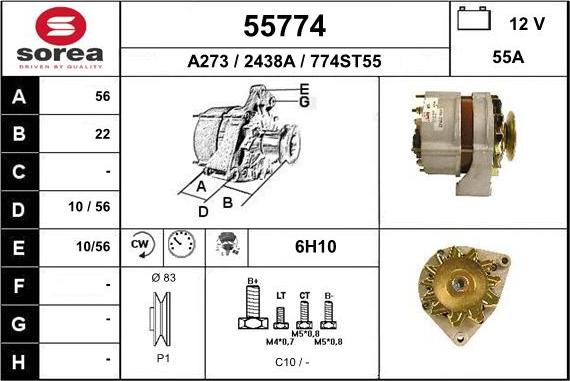 EAI 55774 - Alternateur cwaw.fr