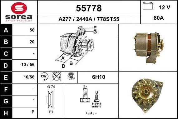 EAI 55778 - Alternateur cwaw.fr