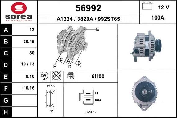 EAI 56992 - Alternateur cwaw.fr