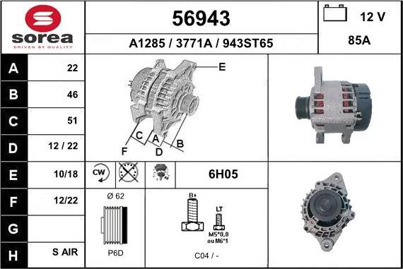 EAI 56943 - Alternateur cwaw.fr