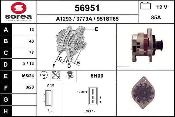 EAI 56951 - Alternateur cwaw.fr