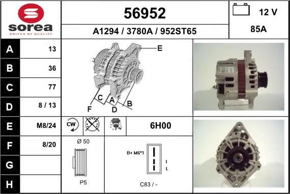 EAI 56952 - Alternateur cwaw.fr