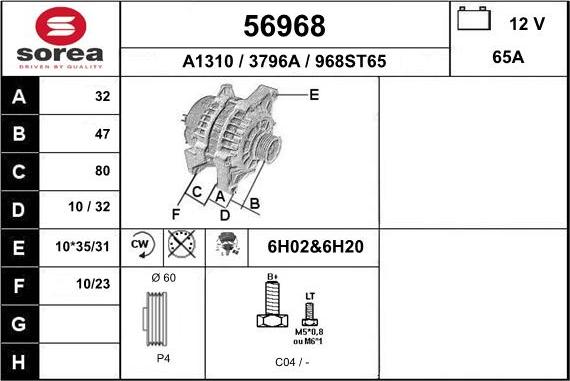 EAI 56968 - Alternateur cwaw.fr