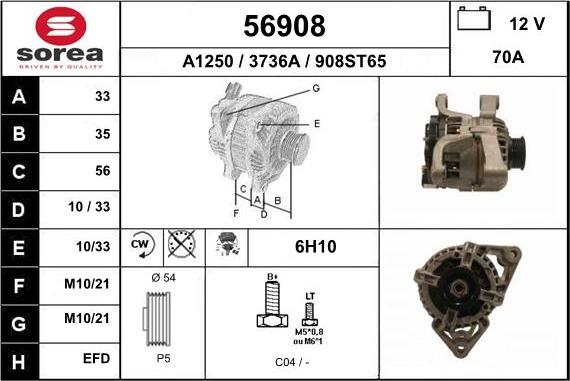 EAI 56908 - Alternateur cwaw.fr