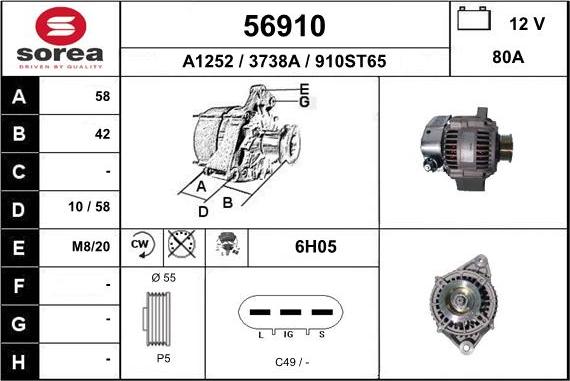 EAI 56910 - Alternateur cwaw.fr