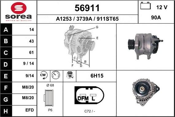 EAI 56911 - Alternateur cwaw.fr